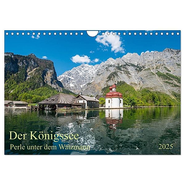 Der Königssee Perle unter dem Watzmann (Wandkalender 2025 DIN A4 quer), CALVENDO Monatskalender, Calvendo, Prime Selection