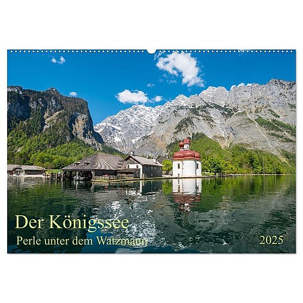 Der Königssee Perle unter dem Watzmann (Wandkalender 2025 DIN A2 quer), CALVENDO Monatskalender, Calvendo, Prime Selection