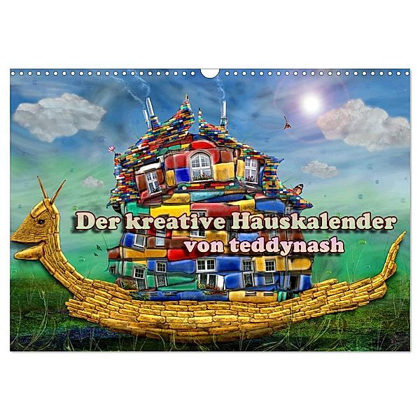 Der kreative Hauskalender (Wandkalender 2024 DIN A3 quer), CALVENDO Monatskalender, teddynash