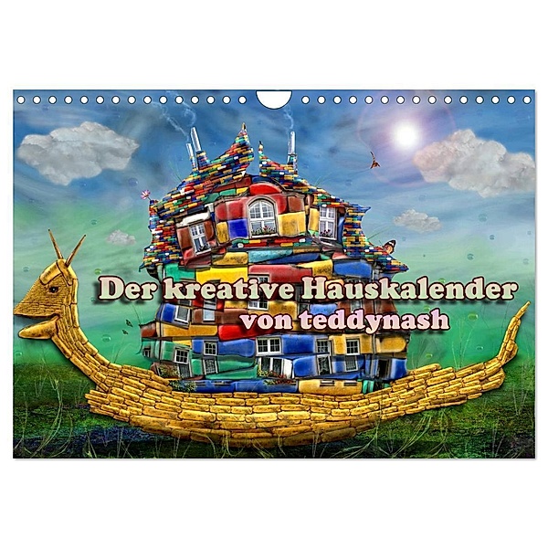 Der kreative Hauskalender (Wandkalender 2024 DIN A4 quer), CALVENDO Monatskalender, teddynash