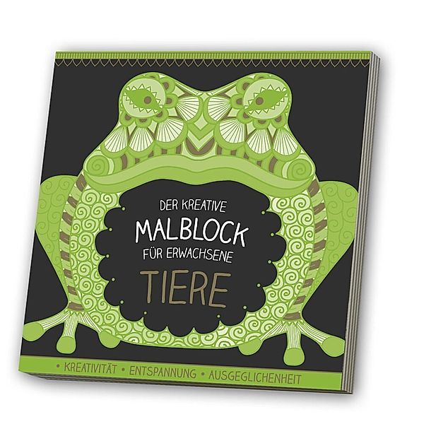 Der kreative Malblock für Erwachsene - Tiere, m. Audio-CD. Tl.2