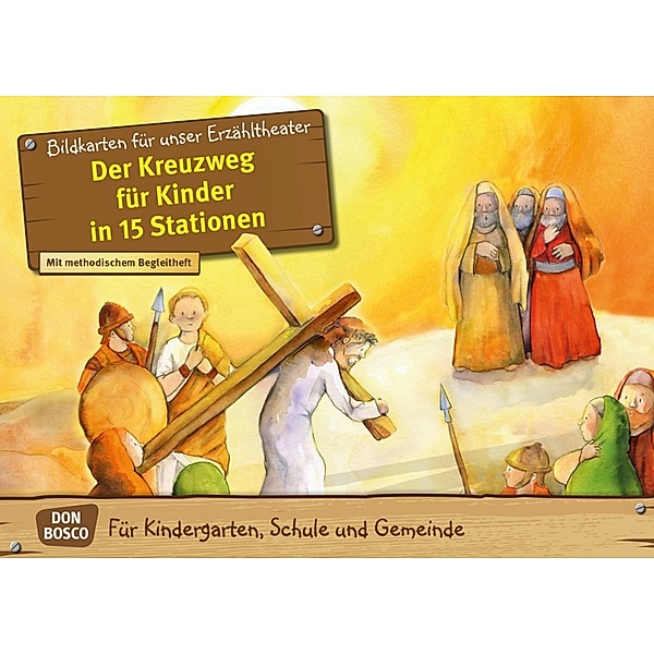Der Kreuzweg für Kinder in 15 Stationen. Kamishibai Bildkartenset, Barbara Jaud, Anna Rieß-Gschlößl