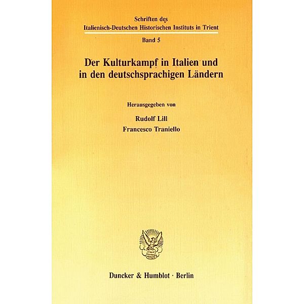 Der Kulturkampf in Italien und in den deutschsprachigen Ländern.