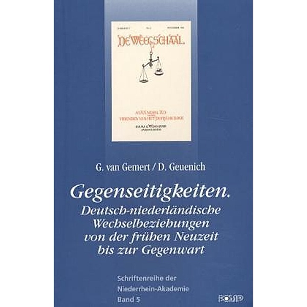 Der Kulturraum Niederrhein, Guillaume van Gemert, Dieter Geuenich