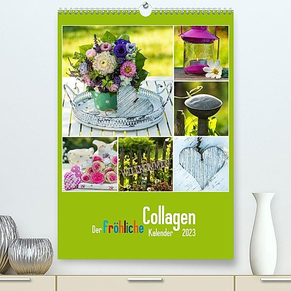 Der kunterbunte Collagen Kalender (Premium, hochwertiger DIN A2 Wandkalender 2023, Kunstdruck in Hochglanz), Judith Dzierzawa - DoraZett