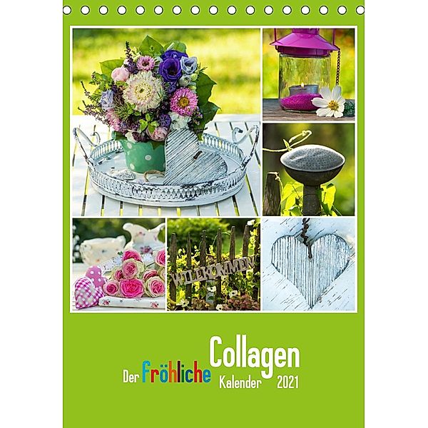 Der kunterbunte Collagen Kalender (Tischkalender 2021 DIN A5 hoch), Judith Dzierzawa - DoraZett