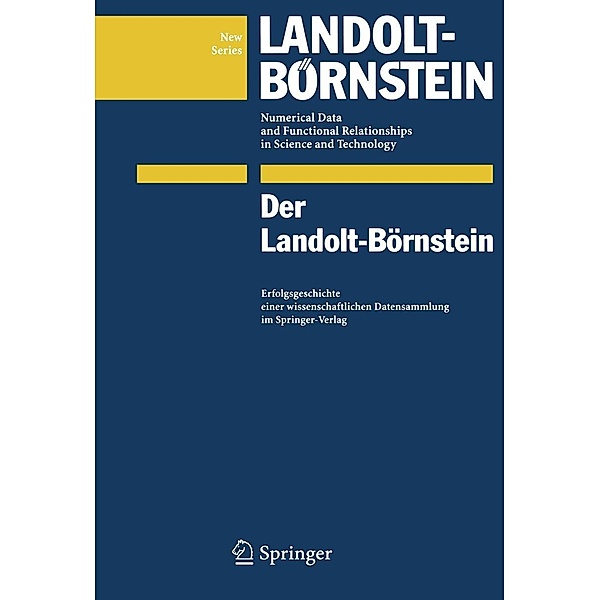 Der Landolt-Börnstein, Otfried Madelung, Rainer Poerschke