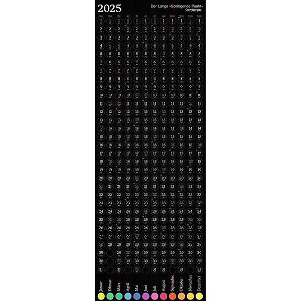 Der Lange Springende Punkt schwarz 2025 36x98