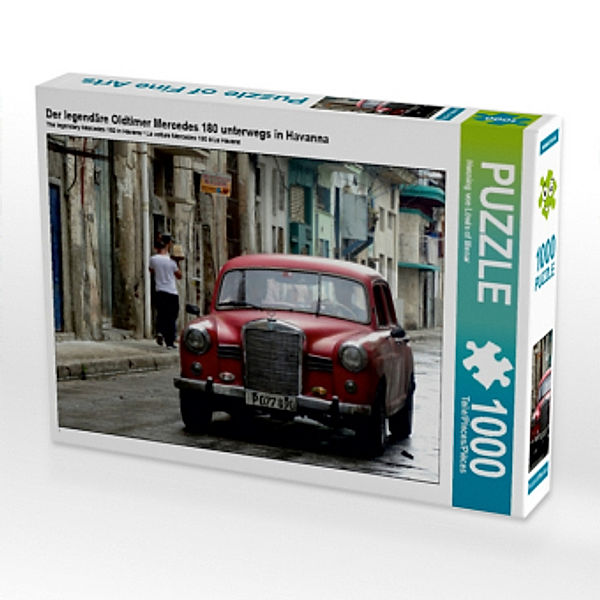 Der legendäre Oldtimer Mercedes 180 unterwegs in Havanna (Puzzle), Henning von Löwis of Menar