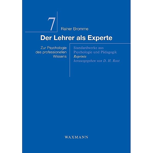 Der Lehrer als Experte, Rainer Bromme