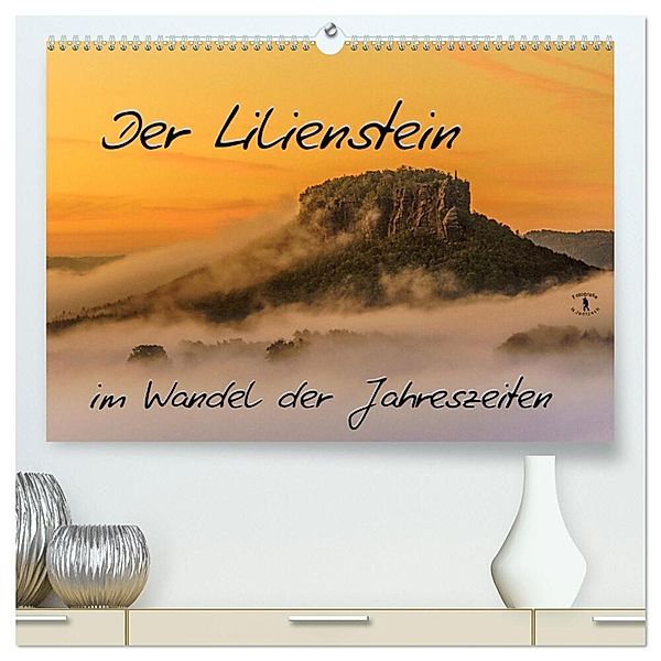 Der Lilienstein im Wandel der Jahreszeiten (hochwertiger Premium Wandkalender 2024 DIN A2 quer), Kunstdruck in Hochglanz, Norbert Jentzsch