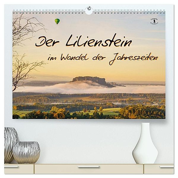 Der Lilienstein im Wandel der Jahreszeiten (hochwertiger Premium Wandkalender 2024 DIN A2 quer), Kunstdruck in Hochglanz, Norbert Jentzsch