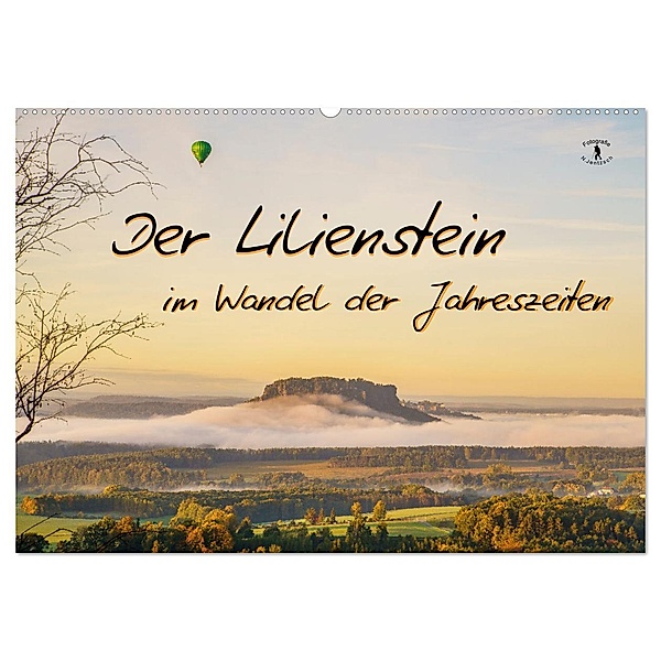 Der Lilienstein im Wandel der Jahreszeiten (Wandkalender 2025 DIN A2 quer), CALVENDO Monatskalender, Calvendo, Norbert Jentzsch