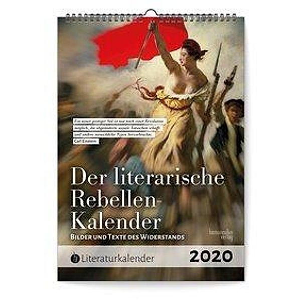 Der literarische Rebellen-Kalender 2020