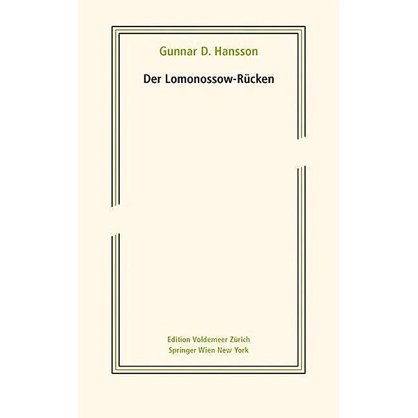 Der Lomonossow-Rücken, Gunnar D. Hansson