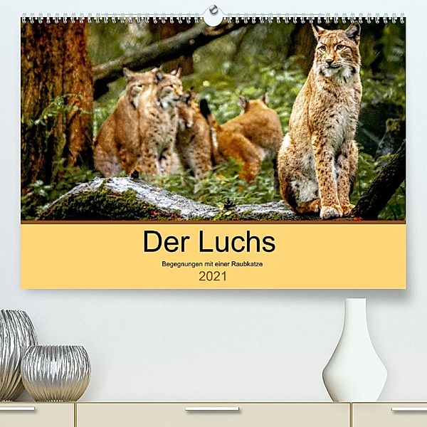 Der Luchs - Begegnungen mit einer Raubkatze (Premium, hochwertiger DIN A2 Wandkalender 2021, Kunstdruck in Hochglanz), Ralf Metzger