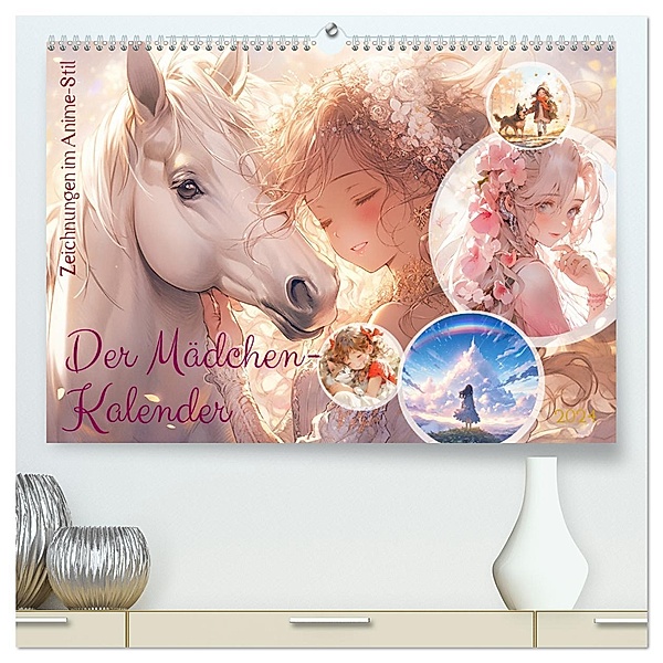 Der Mädchen-Kalender (hochwertiger Premium Wandkalender 2024 DIN A2 quer), Kunstdruck in Hochglanz, Calvendo, Cathrin Illgen