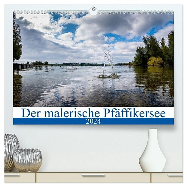 Der malerische Pfäffikersee (hochwertiger Premium Wandkalender 2024 DIN A2 quer), Kunstdruck in Hochglanz, Anna Kropf