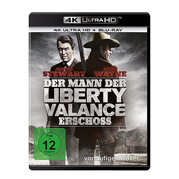 Der Mann, der Liberty Valance erschoss (4K Ultra HD), Lee Marvin James Stewart Vera Miles