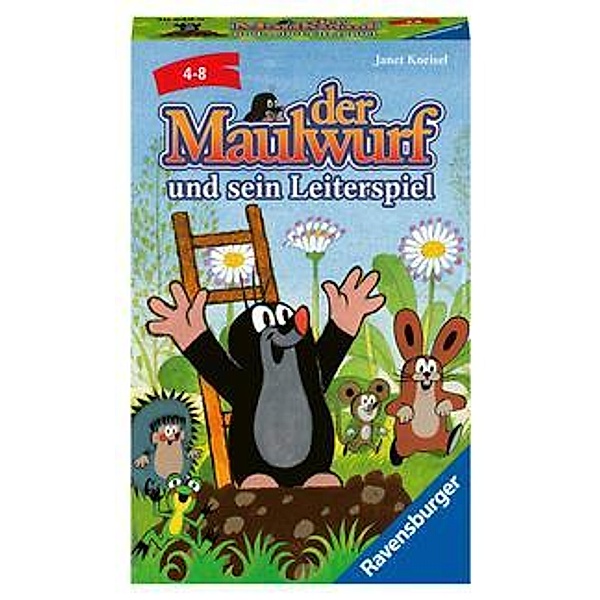 Ravensburger Verlag Der Maulwurf und sein Leiterspiel, ein Mitbringspiel von Ravensburger für Kinder, Janet Kneisel