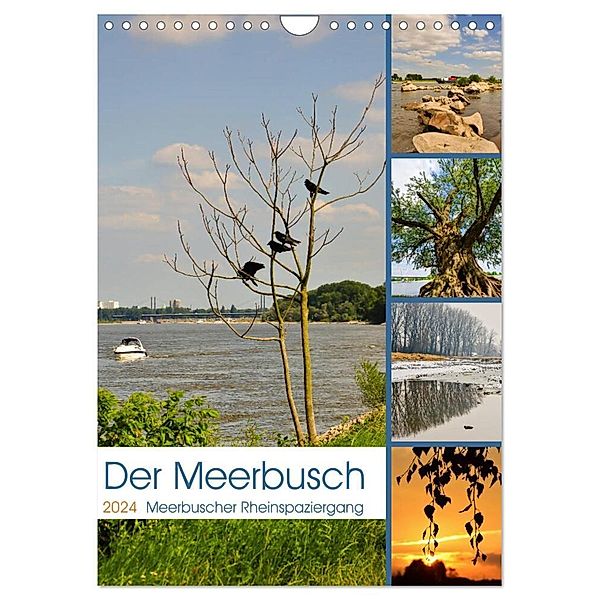 Der Meerbusch - Meerbuscher Rheinspaziergang (Wandkalender 2024 DIN A4 hoch), CALVENDO Monatskalender, Bettina Hackstein