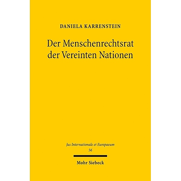 Der Menschenrechtsrat der Vereinten Nationen, Daniela Karrenstein
