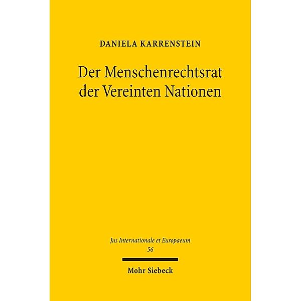 Der Menschenrechtsrat der Vereinten Nationen, Daniela Karrenstein