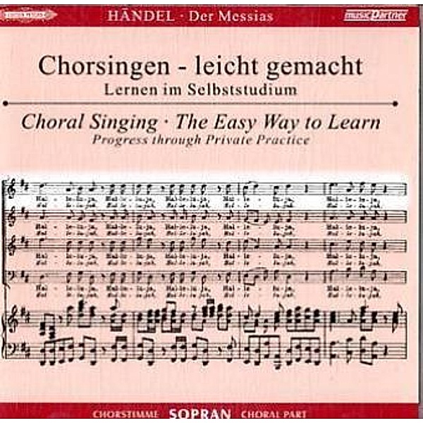 Der Messias HWV 56, Chorstimme Sopran, 2 Audio-CDs, Georg Friedrich Händel