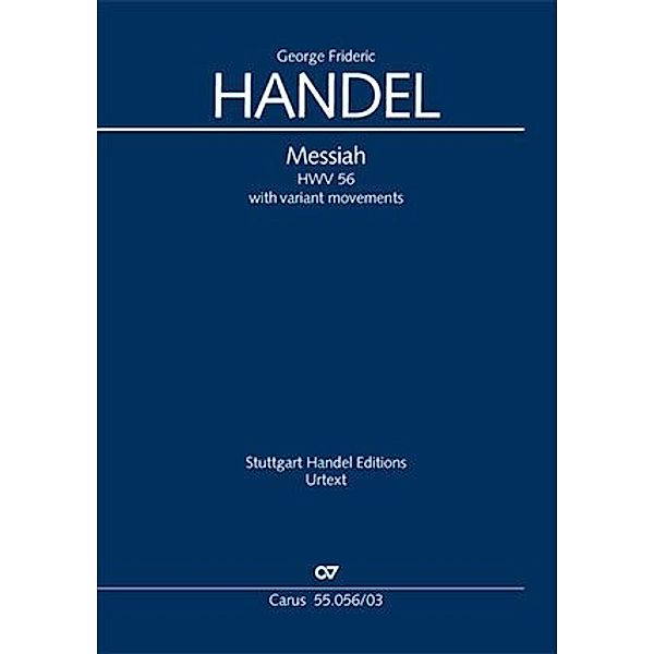 Der Messias HWV 56, Klavierauszug, m. Variantensätzen, Georg Friedrich Händel
