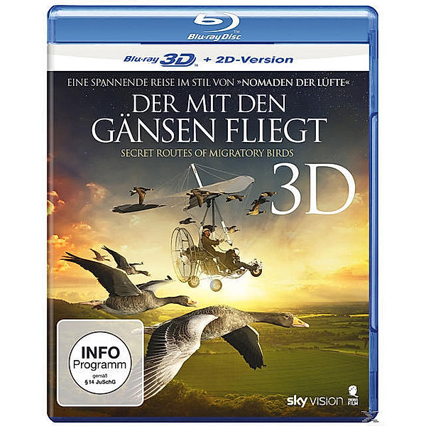 Der mit den Gänsen fliegt 3D, Blu-ray