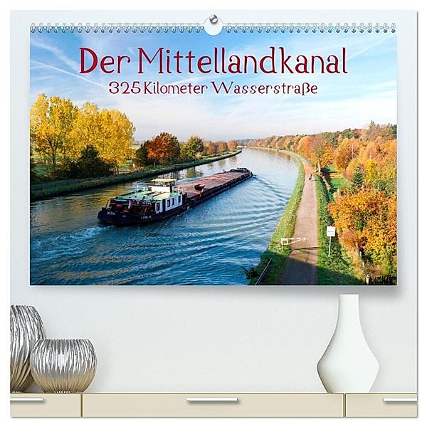 Der Mittellandkanal - 325 Kilometer Wasserstrasse (hochwertiger Premium Wandkalender 2024 DIN A2 quer), Kunstdruck in Hochglanz, Bernd Ellerbrock