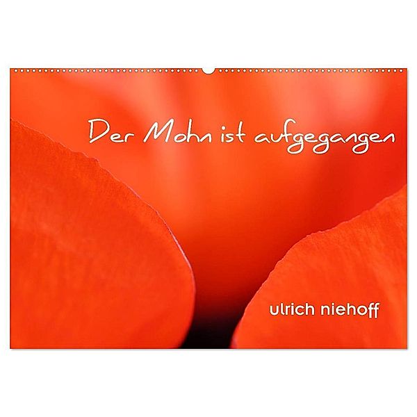 Der Mohn ist aufgegangen (Wandkalender 2024 DIN A2 quer), CALVENDO Monatskalender, ulrich niehoff