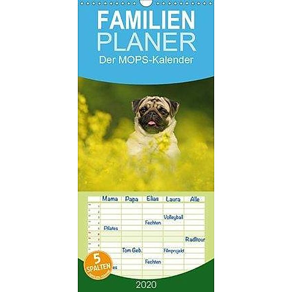 Der MOPS-Kalender - Familienplaner hoch (Wandkalender 2020 , 21 cm x 45 cm, hoch), Kathrin Köntopp