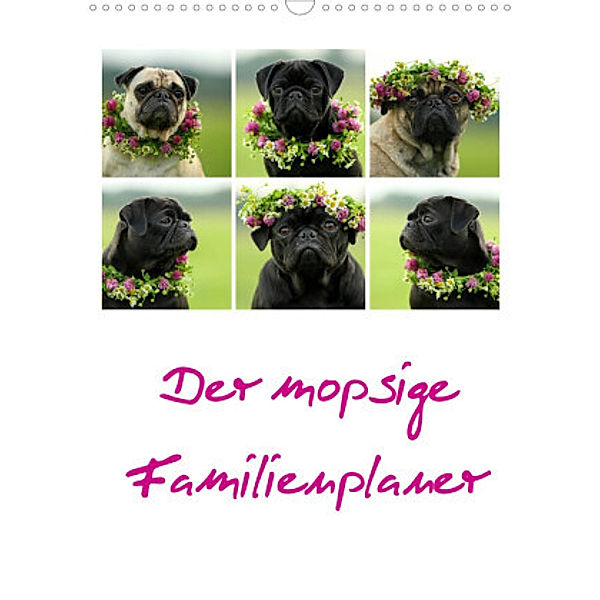 Der mopsige Familienplaner (Wandkalender 2022 DIN A3 hoch), Kathrin Köntopp