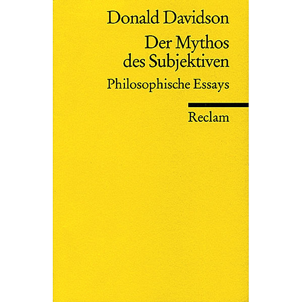 Der Mythos des Subjektiven, Donald Davidson