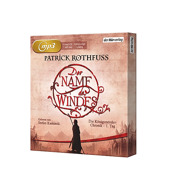 Der Name des Windes, 4 Audio-CD, 4 MP3, Patrick Rothfuss