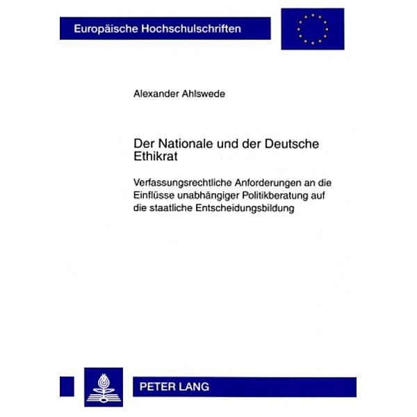 Der Nationale und der Deutsche Ethikrat, Alexander Ahlswede
