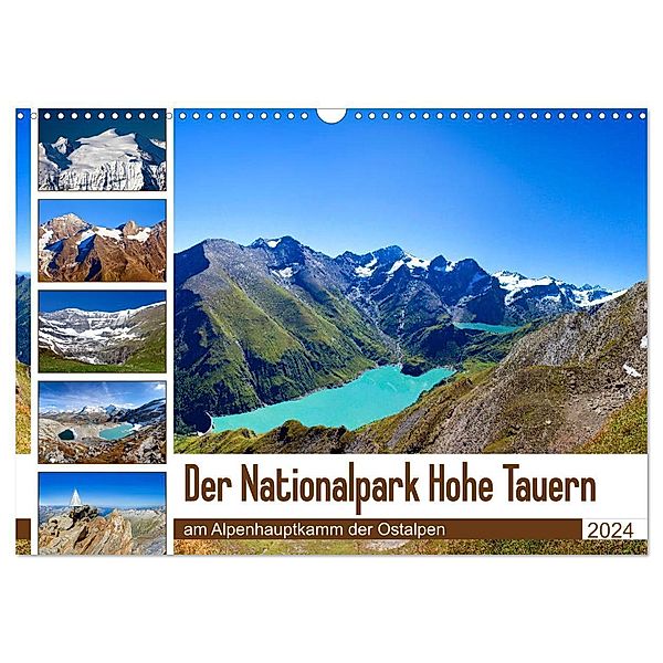 Der Nationalpark Hohe Tauern (Wandkalender 2024 DIN A3 quer), CALVENDO Monatskalender, Christa Kramer