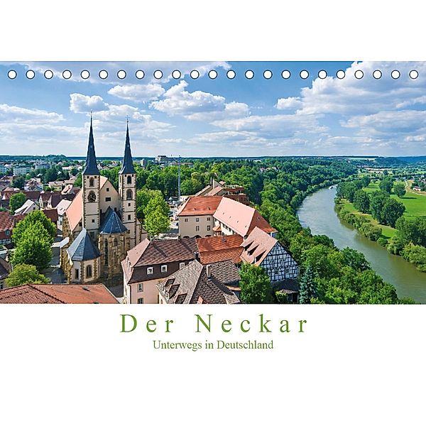 Der Neckar - Unterwegs in Deutschland (Tischkalender 2023 DIN A5 quer), Jürgen Wackenhut