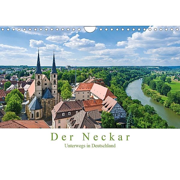 Der Neckar - Unterwegs in Deutschland (Wandkalender 2023 DIN A4 quer), Jürgen Wackenhut