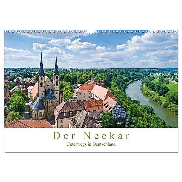 Der Neckar - Unterwegs in Deutschland (Wandkalender 2024 DIN A3 quer), CALVENDO Monatskalender, Jürgen Wackenhut