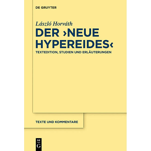 Der Neue Hypereides, László Horváth