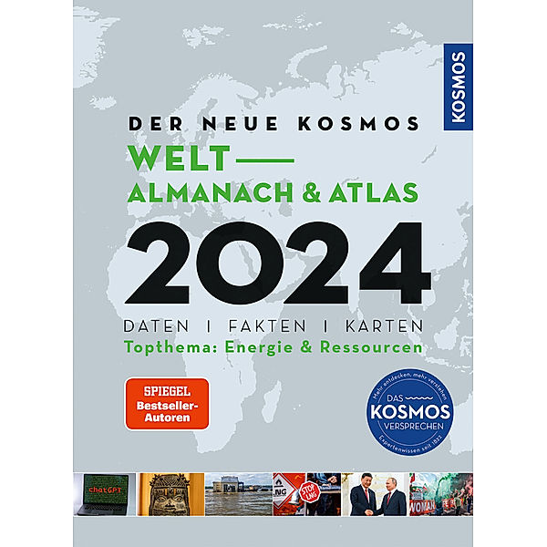 Der neue Kosmos Welt-Almanach & Atlas 2024, Henning Aubel, Renate Ell, Engler, Philip