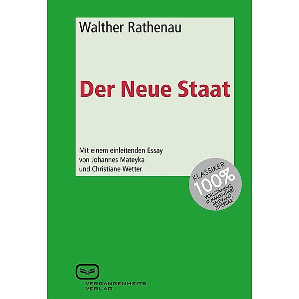 Der neue Staat, Walther Rathenau