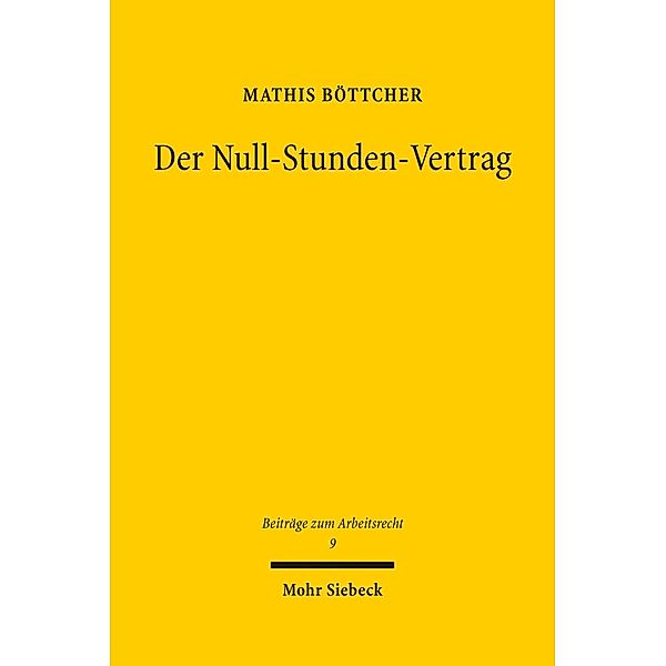 Der Null-Stunden-Vertrag, Mathis Böttcher