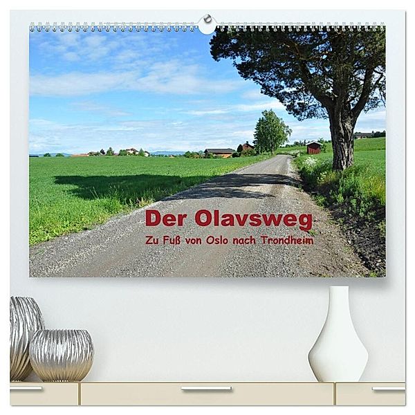 Der Olavsweg (hochwertiger Premium Wandkalender 2024 DIN A2 quer), Kunstdruck in Hochglanz, Wolfgang Lange