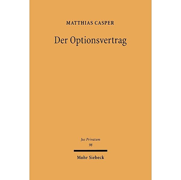 Der Optionsvertrag, Matthias Casper