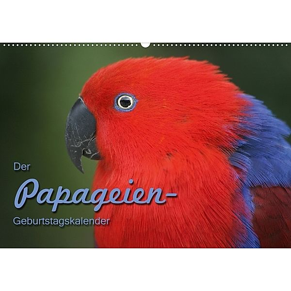 Der Papageien-Geburtstagskalender (Wandkalender immerwährend DIN A4 quer), Martina Berg