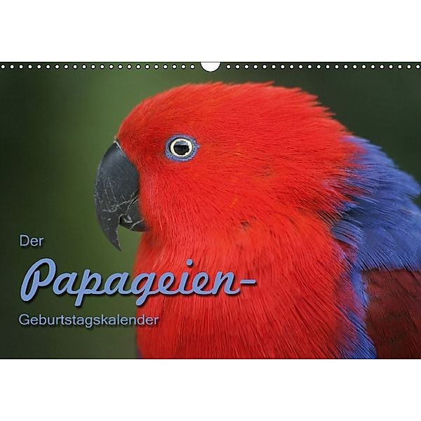 Der Papageien-Geburtstagskalender (Wandkalender immerwährend DIN A3 quer), Martina Berg