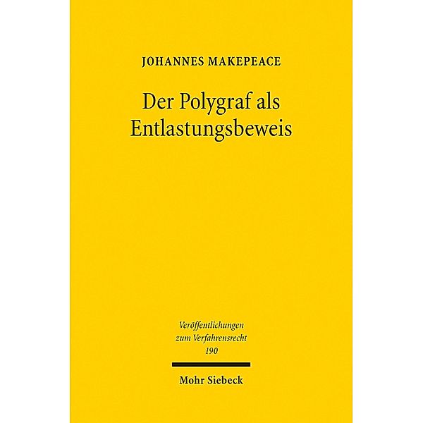 Der Polygraf als Entlastungsbeweis, Johannes Makepeace